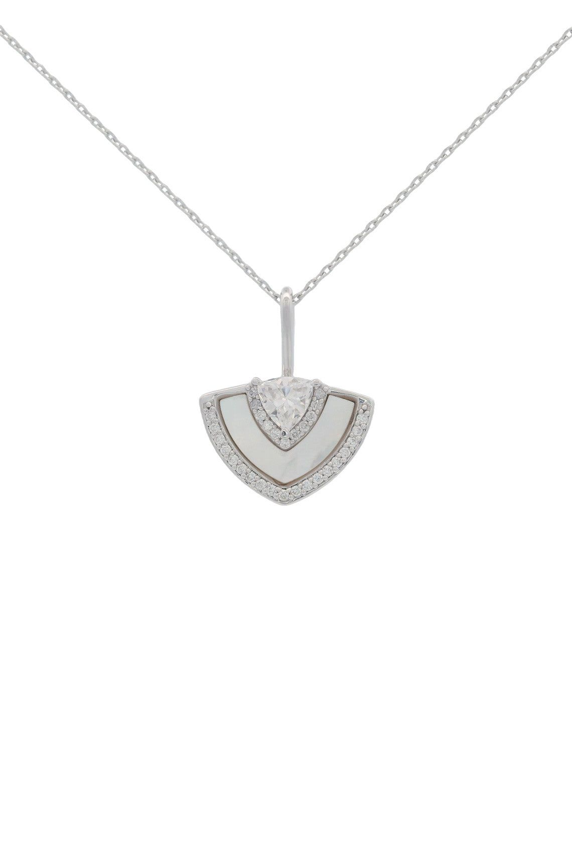 GEORGINI Chic Noel Mother Of Pearl Fan Pendant